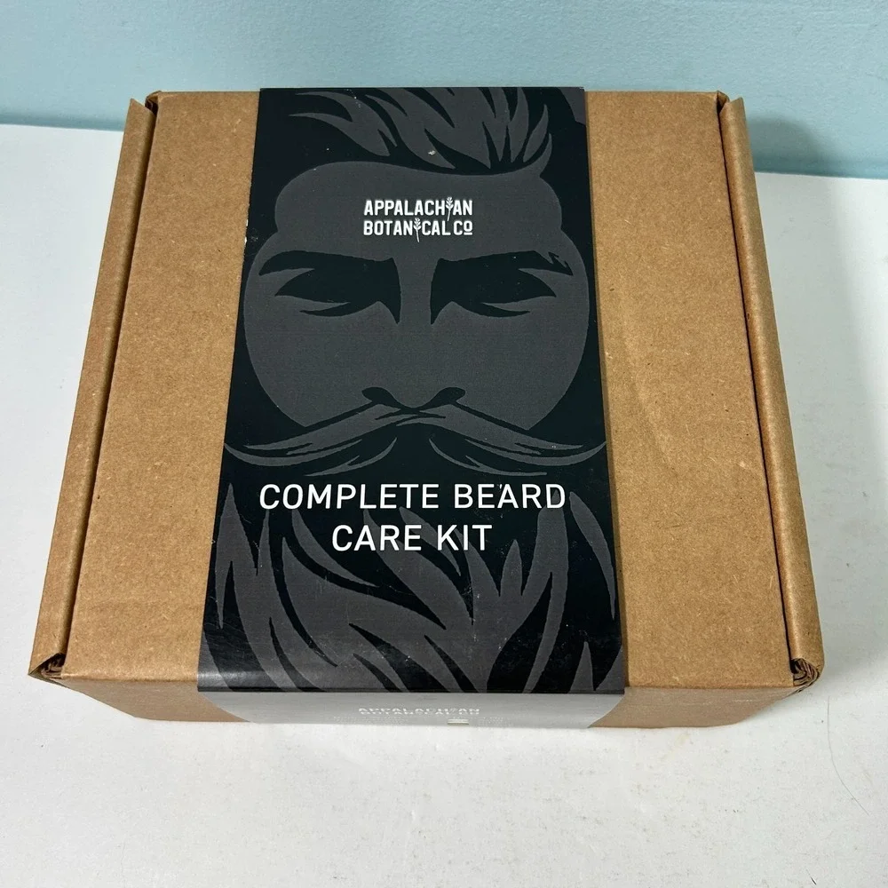 Appalachian Botanical Complete Beard Care Kit Oil + Wash + Balm + Cream + Comb